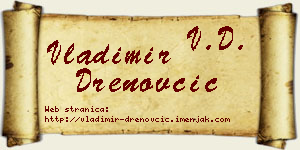 Vladimir Drenovčić vizit kartica